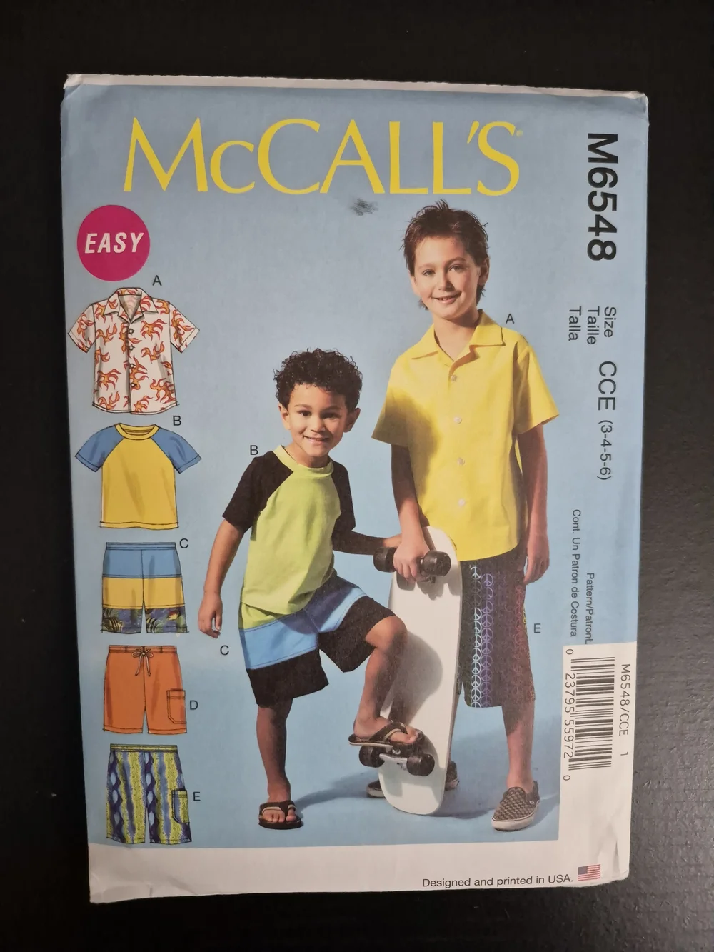 McCall's Pattern M6548 *UNCUT*